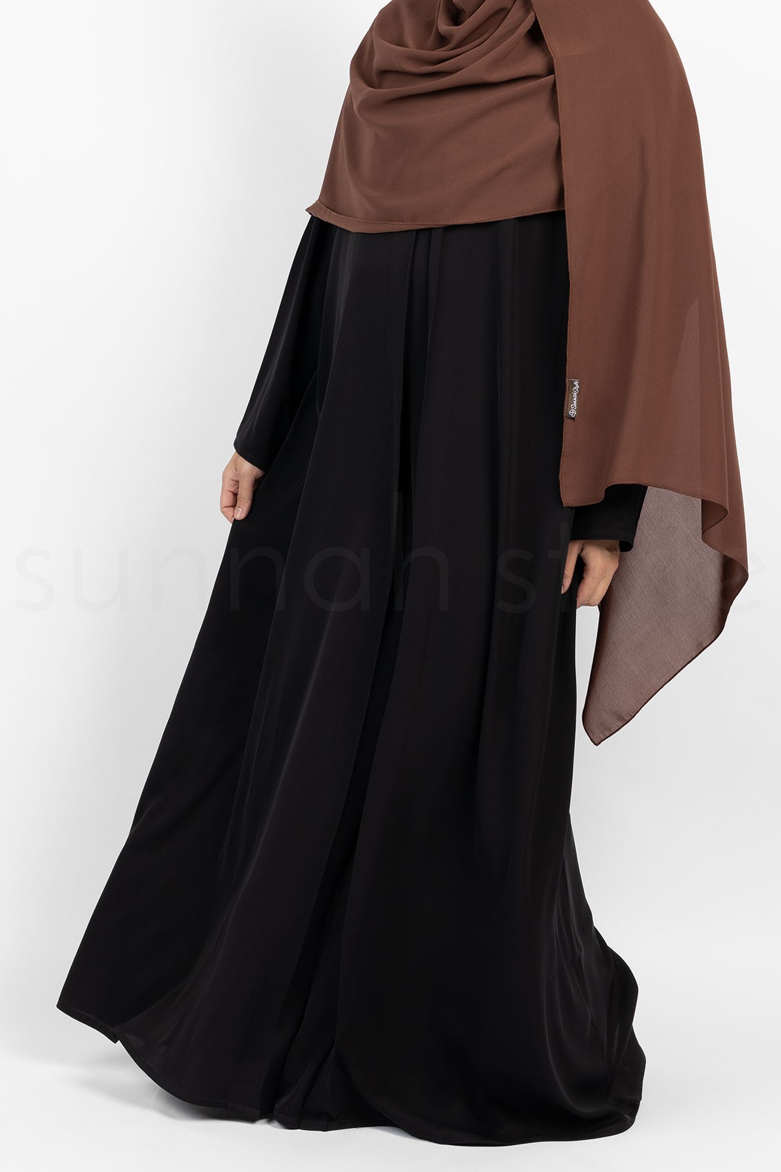 Sunnah Style Flare Abaya Black